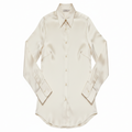 Silk Button-Up Shirt – Ivory