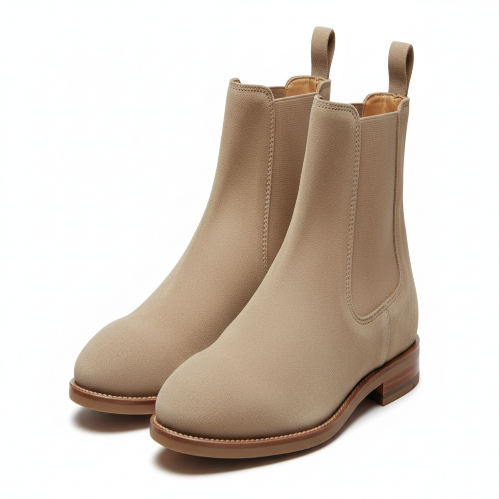 Suede Chelsea Boots – Sand