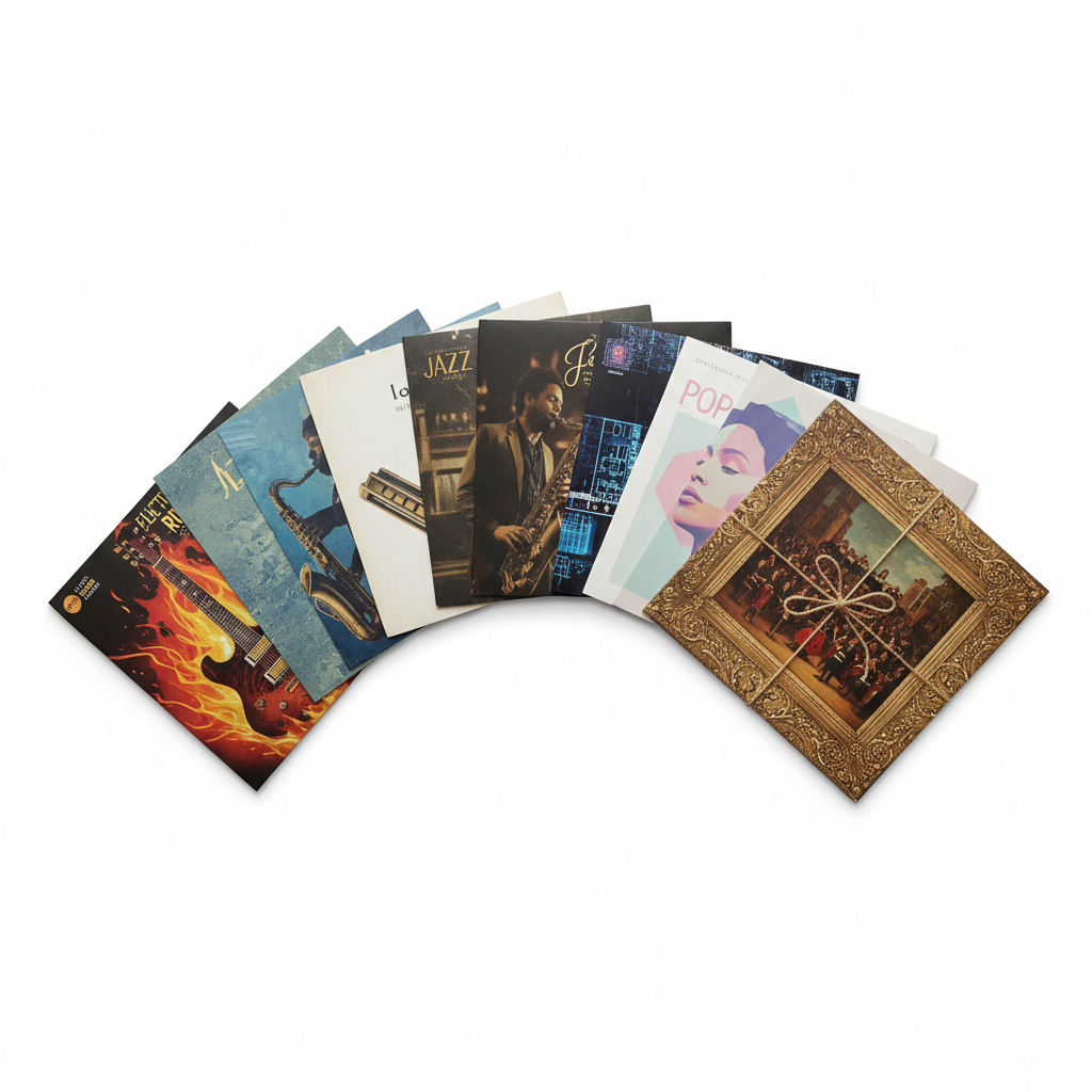 Vinyl Record Bundle (10–12 Albums, Mixed Genres)